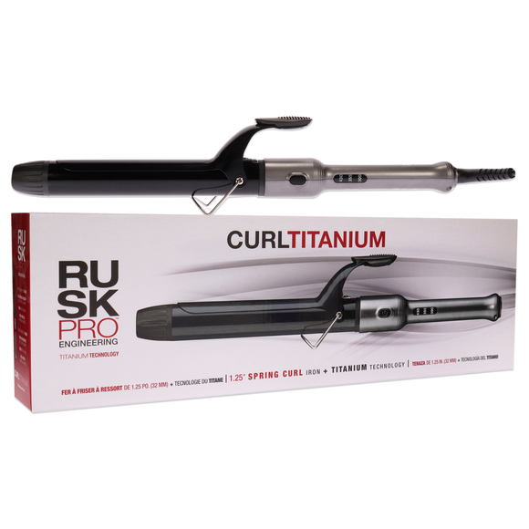 Curl Titanium Spring Iron - IRP125UC by Rusk for Unisex 1.25 Inch Curling Iron - Picture 3 of 3